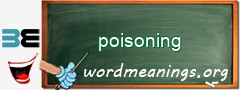 WordMeaning blackboard for poisoning